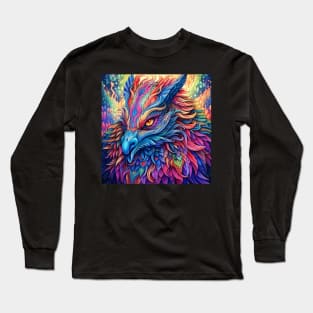 Wings of Wonder: Discover the Fantastic Creature, a Mythical Bird of Vibrant Colors and Astonishing Splendor Long Sleeve T-Shirt